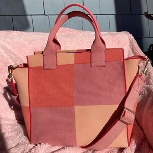 Rothy’s Peach Madras Handbag